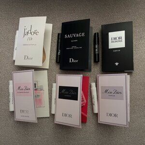 Dior Homme Sauvage Miss Dior J'adore Collection Unisex 6pc Set 1ml / 0.03oz